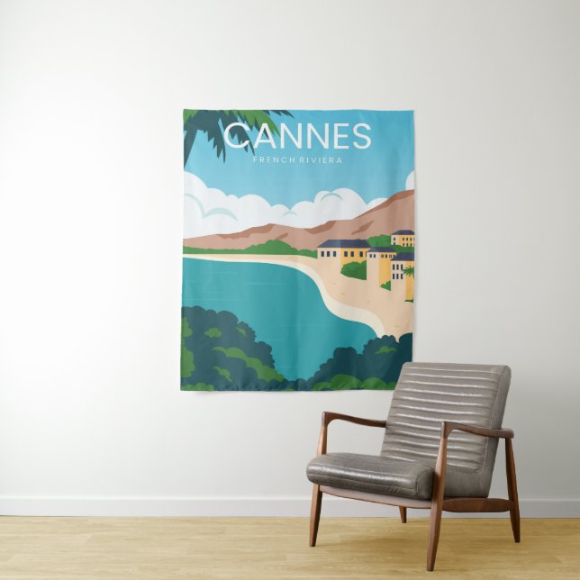 Côte d'Azur Wandteppich (Beispiel)