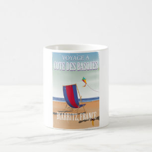 Cote des Basques France - Reiseplakat Kaffeetasse