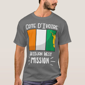 Cote DIvoire Abidjan West Mormon LDS Mission T-Shirt