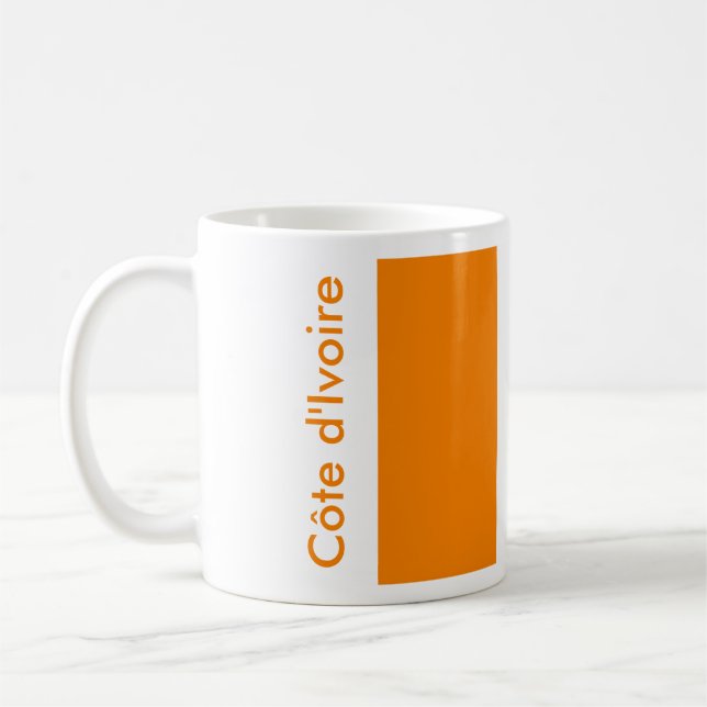 Côte d'Ivoire FLAG Kaffeetasse (Links)