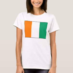 Côte d'Ivoire Flag x Karte T - Shirt