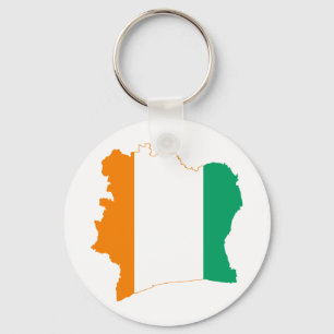 Côte d'Ivoire Flaggenplan CI Schlüsselanhänger