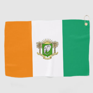 Cote d'Ivoire Golfhandtuch