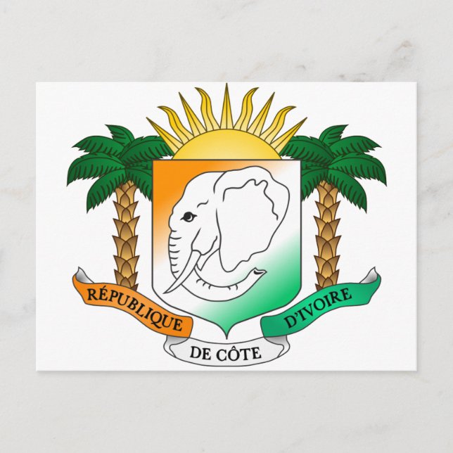 Côte d'Ivoire Postkarte (Vorderseite)
