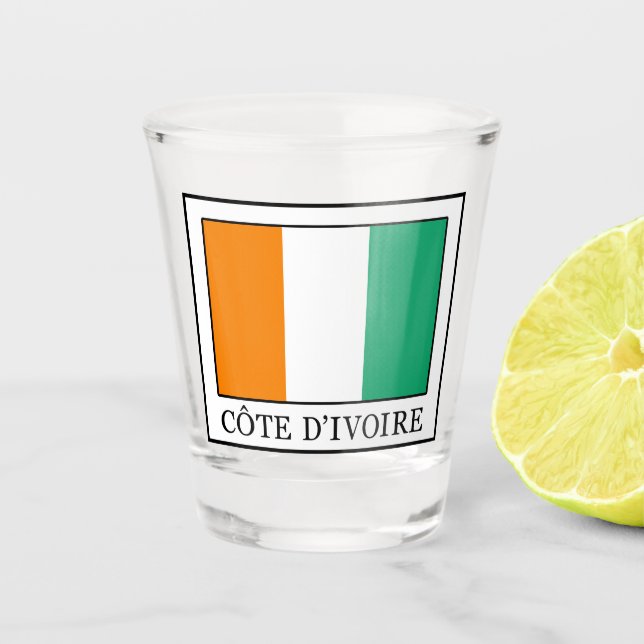 Côte d'Ivoire Schnapsglas (Vorderseite)