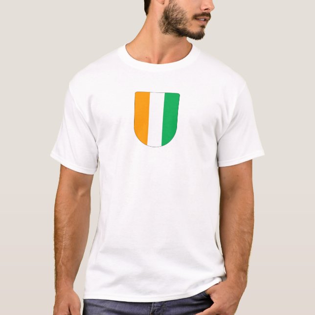 Côte d'Ivoire Wappen T-Shirt (Vorderseite)