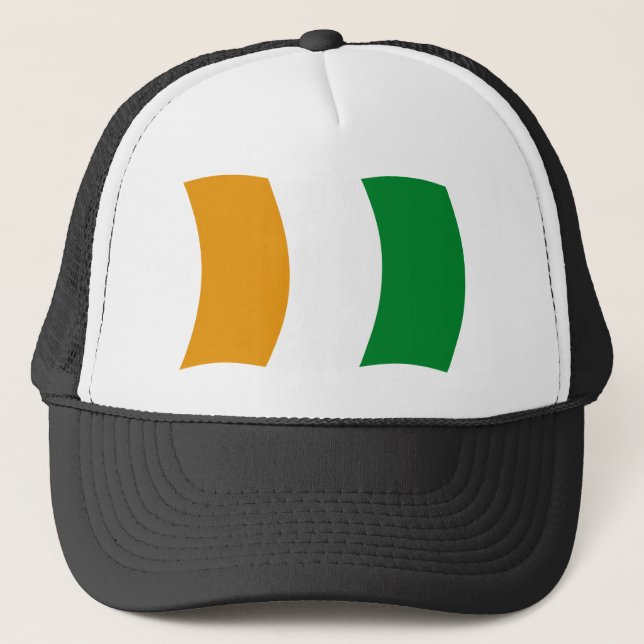 Cote d'lvoire (Elfenbeinküste) Flaggenhut Truckerkappe (Vorderseite)