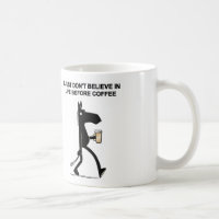 Côté en noir de la tasse de café de cheval #2