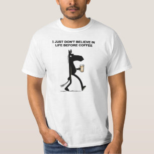 Côté en noir du T-shirt de cheval