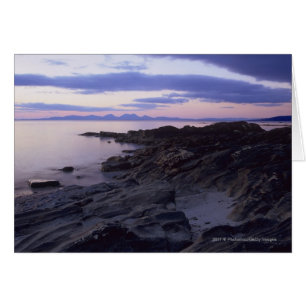 Côte rocheuse au coucher du soleil à Kintyre, Argy