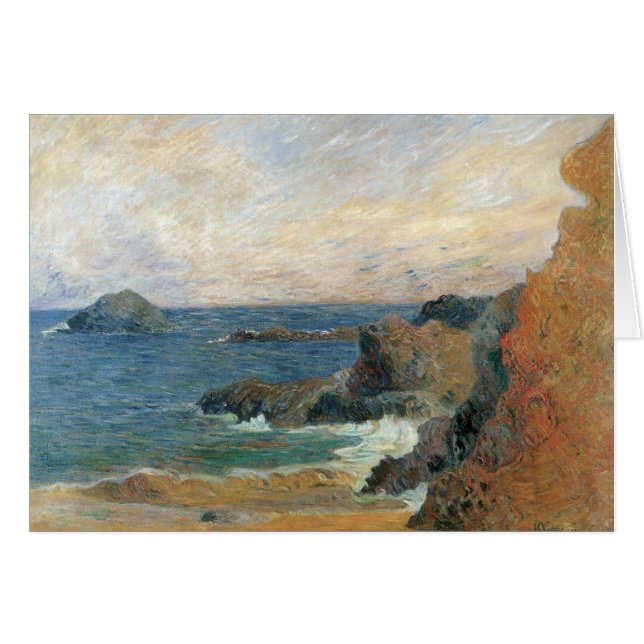 Côte rocheuse par Paul Gauguin, Impressionnisme Vi (Devant horizontal)