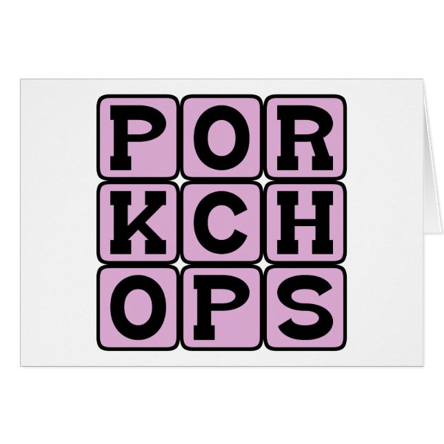 côtelettes de porc, viande de porc (Devant horizontal)