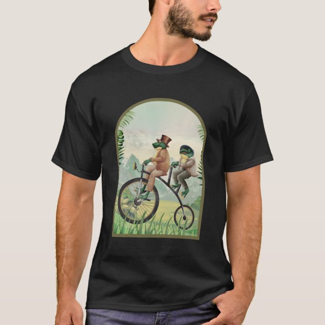 Cotgcore Ästhetische Toad Frog Reitrad T-Shirt (Vorderseite)
