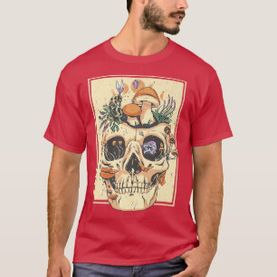 Cotgcore-Blume Vintag Skelettmuskulatur T-Shirt