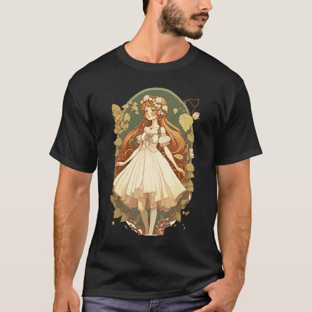 Cotgcore Fairy Girl Fantasy Goblincore Forest F T-Shirt (Vorderseite)