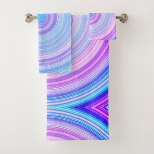 Coton bonbon bleu rose