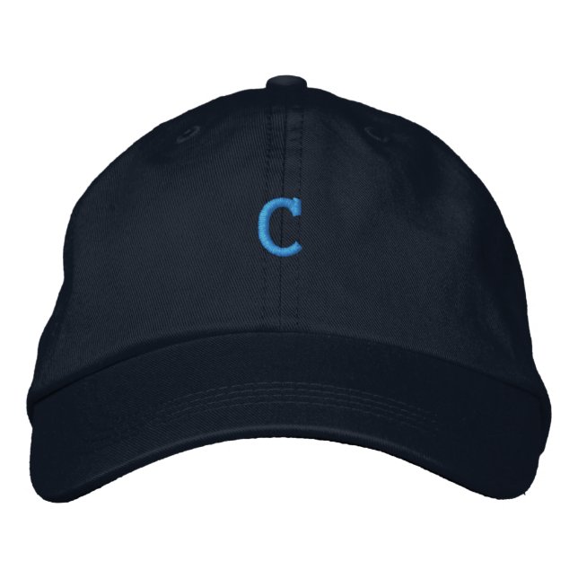 Coton C - Lettre Initiale Monogramme Casquette (Devant)