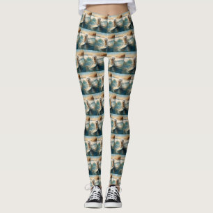 Coton De Tulear Beach Surfmalerei Leggings