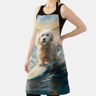 Coton De Tulear Beach Surfmalerei Schürze