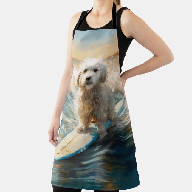 Coton De Tulear Beach Surfmalerei Schürze (InSitu)