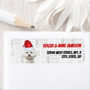 Coton de Tulear Christmas Dog Rücksendeadresse