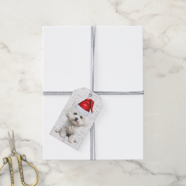 Coton de Tulear Dog Spaß Weihnachtsfeiertag Geschenkanhänger (Mit Garn)