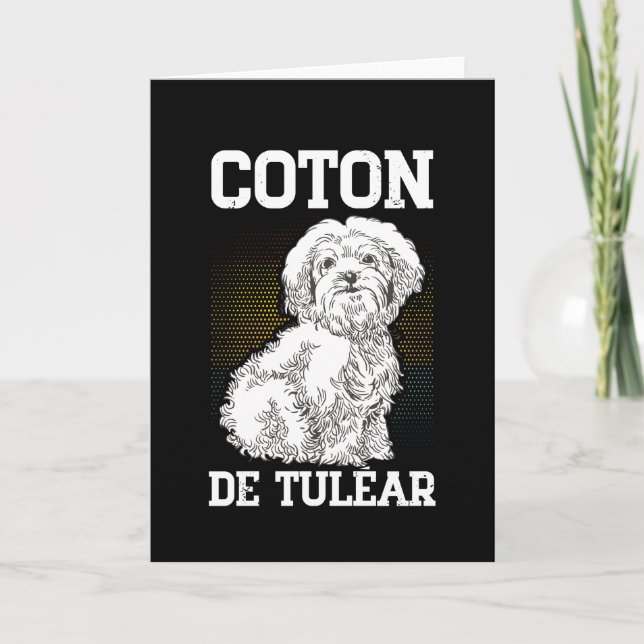 Coton de Tuléar | Dogenbesitzer Coton de Tulears Karte (Vorderseite)