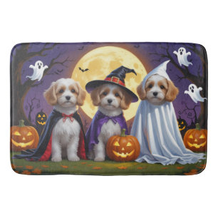 Coton De Tulear Dogs Pumpkin Halloween Funny Badematte