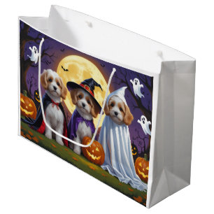 Coton De Tulear Dogs Pumpkin Halloween Funny Große Geschenktüte