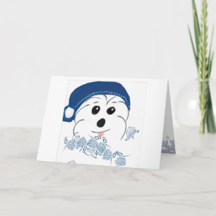 Coton de Tulear Happy Hanukkah Feiertagskarte