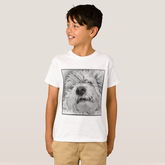 Coton de Tulear Hund T-Shirt (Vorne ganz)