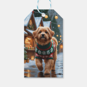 Coton De Tulear Hund Weihnachten Schnee Urlaub Geschenkanhänger