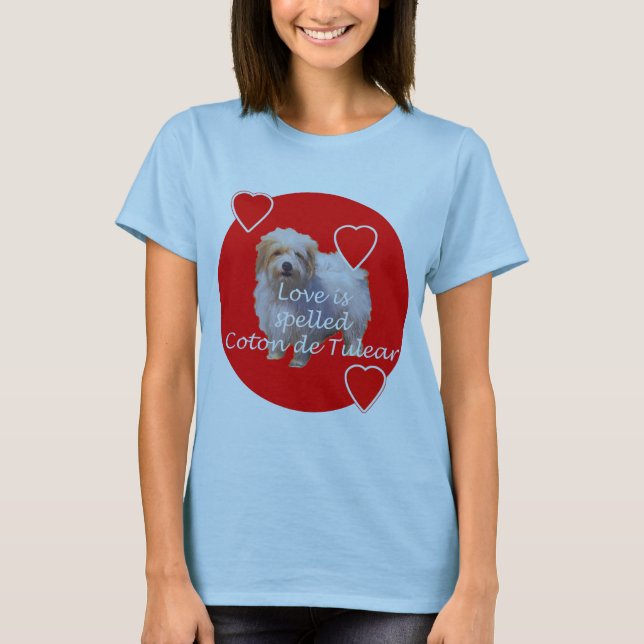 COTON de Tulear Liebe T-Shirt (Vorderseite)