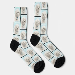 Coton de Tulear Malerei Niedlich Original Haustier Socken