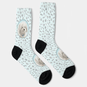 Coton de Tulear Malerei - Süße originelle Hundekun Socken