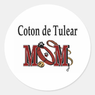 Coton De Tulear Mama Aufkleber