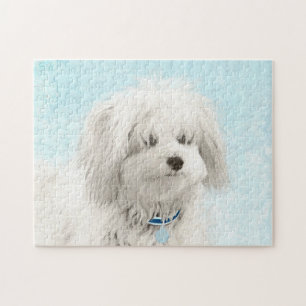 Coton de Tulear Painting - Niedliche Original Dog 