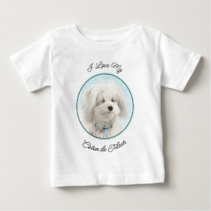 Coton de Tulear Painting - Niedliche Original Dog  Baby T-shirt