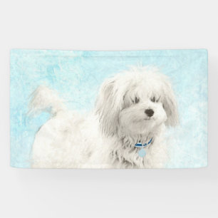 Coton de Tulear Painting - Niedliche Original Dog Banner