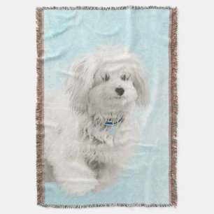 Coton de Tulear Painting - Niedliche Original Dog Decke