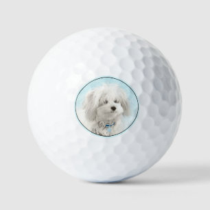 Coton de Tulear Painting - Niedliche Original Dog  Golfball