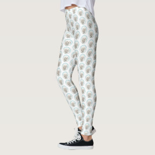 Coton de Tulear Painting - Niedliche Original Dog  Leggings