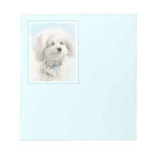 Coton de Tulear Painting - Niedliche Original Dog Notizblock
