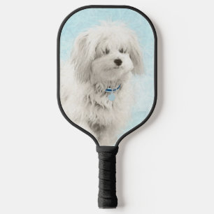 Coton de Tulear Painting - Niedliche Original Dog Pickleball Schläger