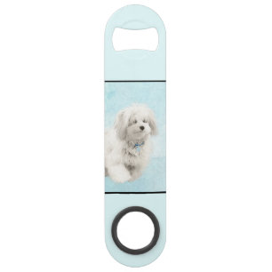 Coton de Tulear Painting - Niedliche Original Dog Speed Flaschenöffner