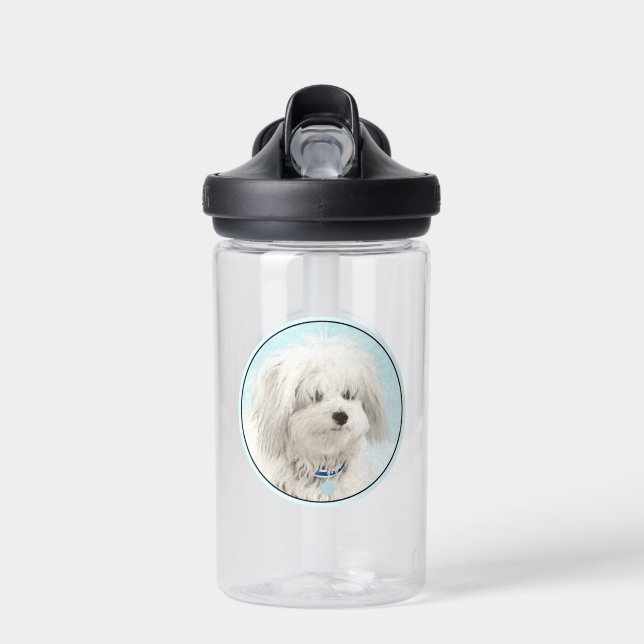 Coton de Tulear Painting - Niedliche Original Dog  Trinkflasche (Vorne)