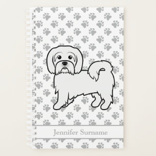 Coton de Tulear Süßer Cartoon-Hund & Benutzerdefin Planer