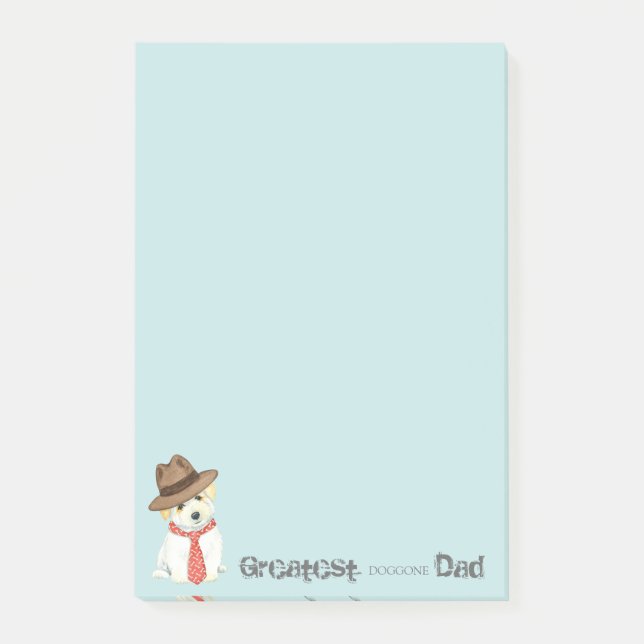 Coton de Tulear Vater Post-it Klebezettel (Vorderseite)