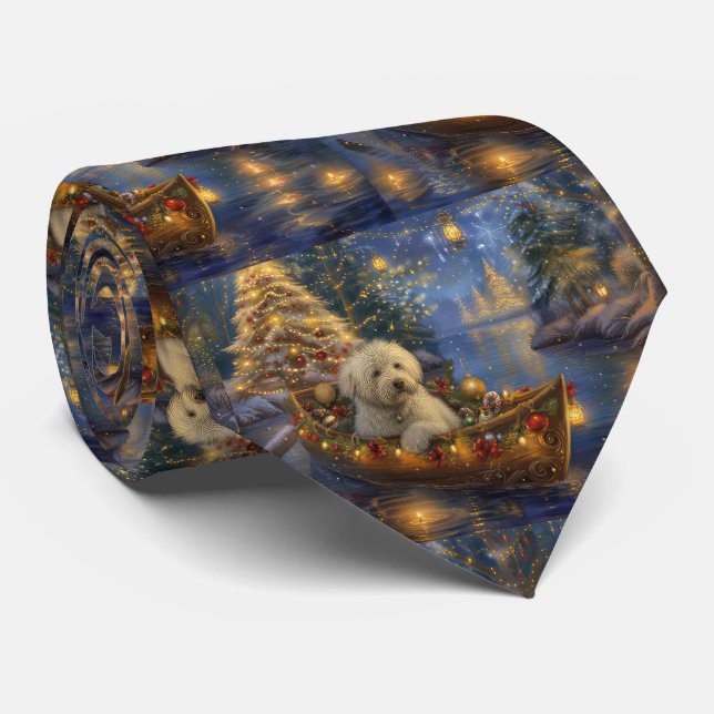Coton De Tulear Weihnachtsreise Krawatte (Gerollt)