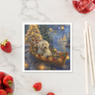 Coton De Tulear Weihnachtsreise Serviette